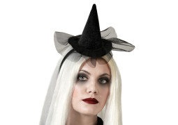 Serre tête chapeau sorcière