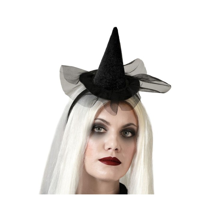 Serre tête chapeau sorcière