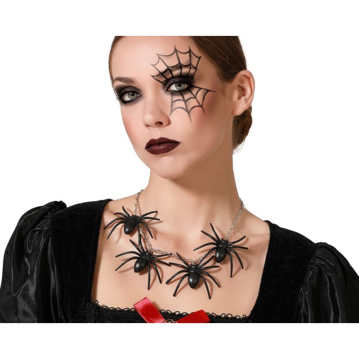 Collier araignées noires