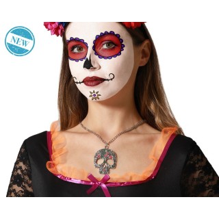 Collier tête de mort day of dead