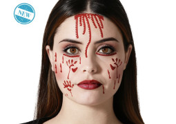 Strass autocollant pattes animaux sanglant