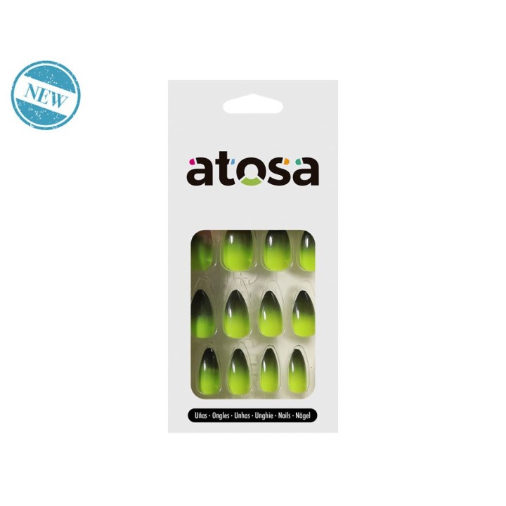 Faux ongles sorcière vert