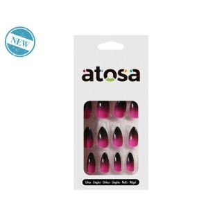 Faux ongles sorcière rose