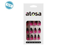 Faux ongles sorcière rose