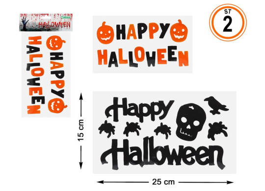Décoration gélatine Happy Halloween