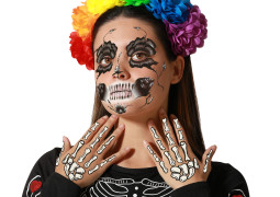Tatouage visage day of dead