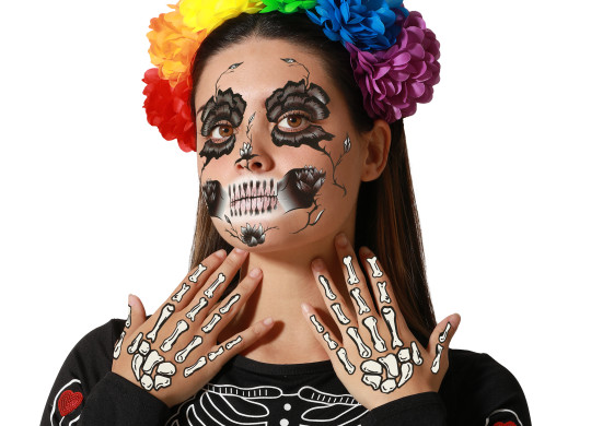 Tatouage visage day of dead