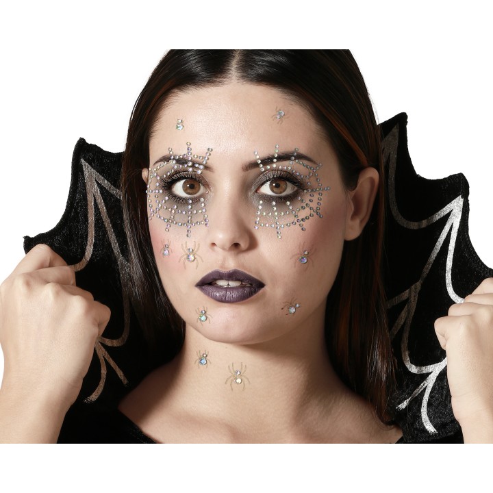 Strass autocollant araignée