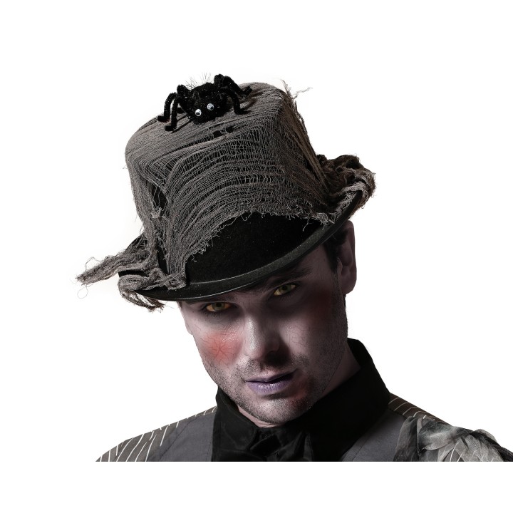 Chapeau haut de forme araignée
