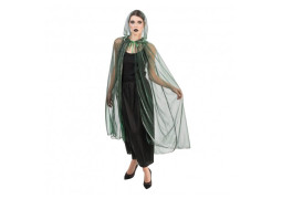 Cape adulte voile vert irisé