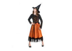 Costume enfant fille sorcière Lucinda orange