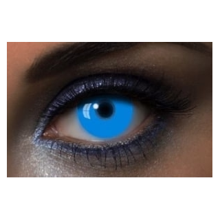 Lentilles de contact UV glow bleu