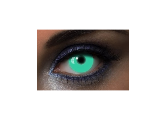 Lentilles de contact UV glow vert