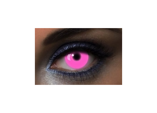Lentilles de contact UV glow rose