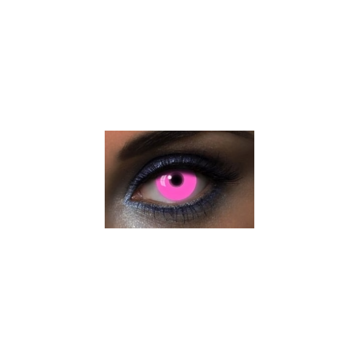 Lentilles de contact UV glow rose