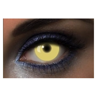 Lentilles de contact UV glow jaune