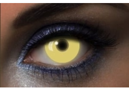 Lentilles de contact UV glow jaune
