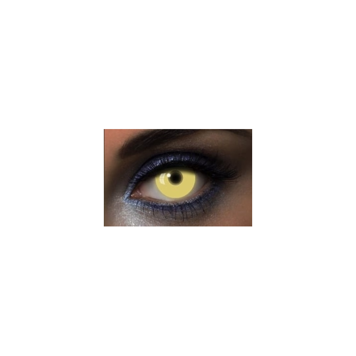 Lentilles de contact UV glow jaune