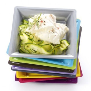 Assiettes carrées moyen modèle 21.50 cm