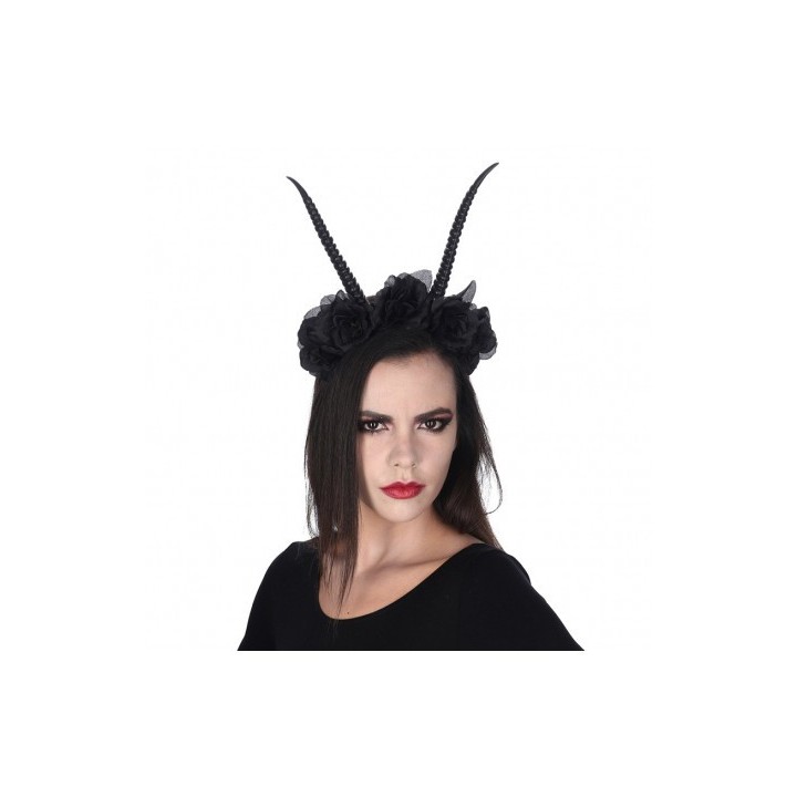 Serre tête corne de démon noir