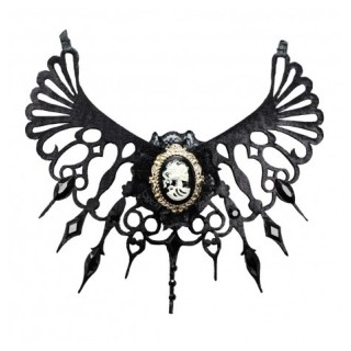 Collier tour de cou gothique noir