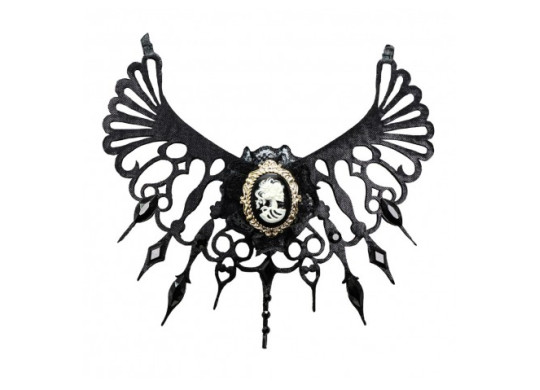 Collier tour de cou gothique noir