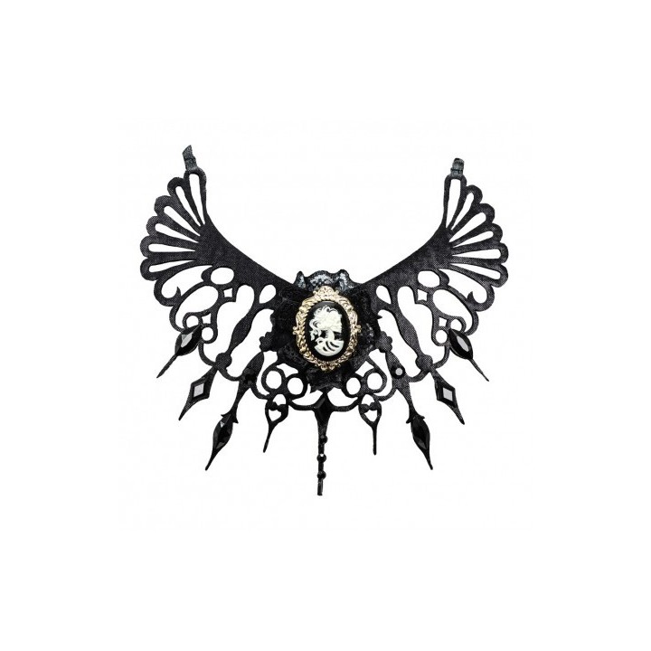 Collier tour de cou gothique noir