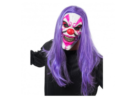 Masque adulte latex crazy clown