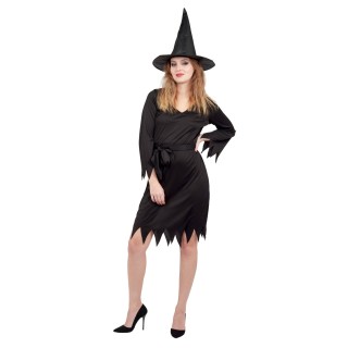 Costume femme sorcière noire 1er prix