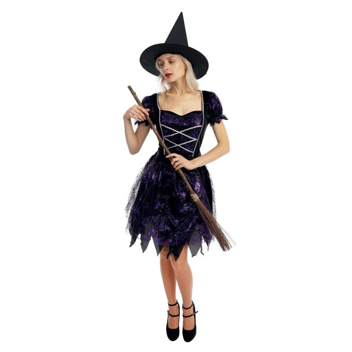 Costume femme sorcière violette