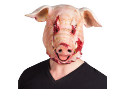 Masque adulte latex cochon sanglant