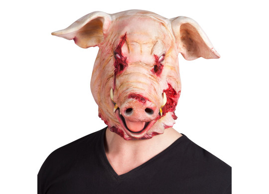 Masque adulte latex cochon sanglant