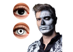 Duo lentilles de contact noir/manson blanc