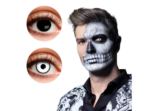 Duo lentilles de contact noir/manson blanc Duo lentilles de contact noir/manson blanc