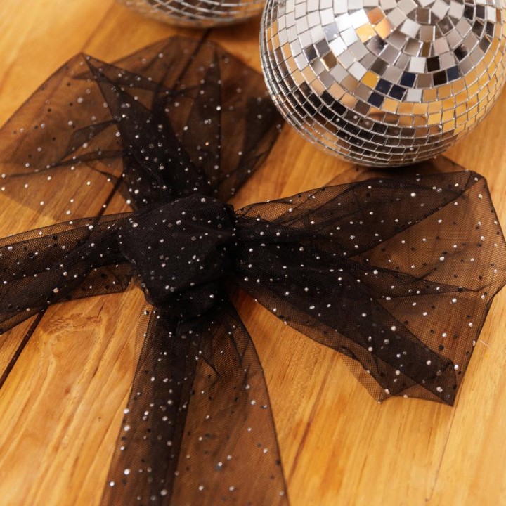 Chemin de table organza strass - Décoration de table Noël