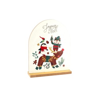 Centre de table "Joyeux Noël" - décoration table Noël