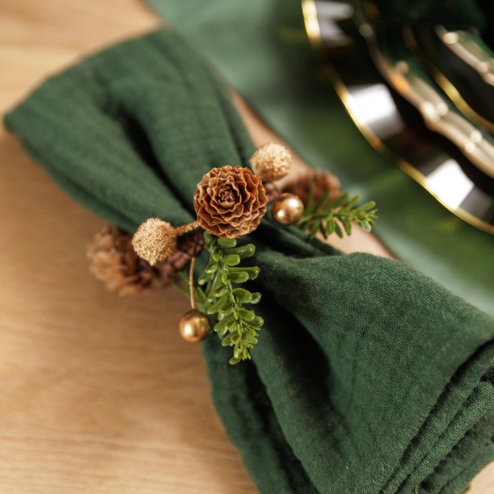 Rond de serviette Étincelant avec noeud - décoration de table