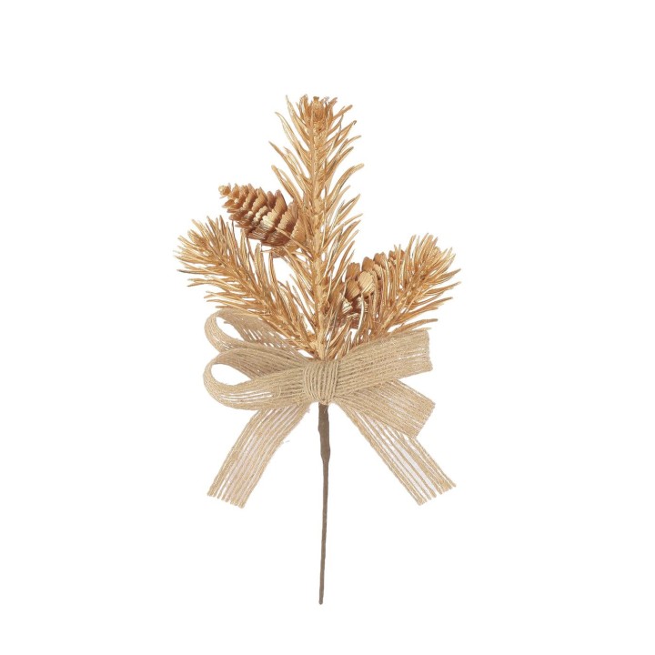 Pic Étincelant avec noeud – décoration de table hiver et fêtes