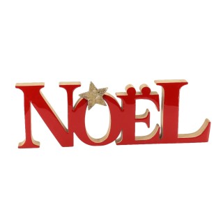 Centre de table Noël rouge étoile- décoration noël