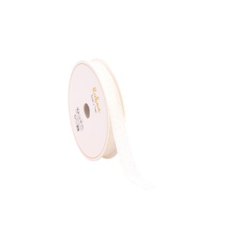Ruban paillette blanc 1cm x 3M  - Ruban