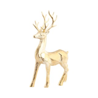 Renne debout origami or 36CMS - décoration