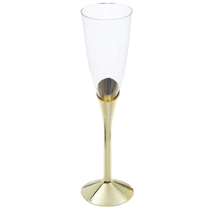 Flûtes de champagne dorées x6 - vaisselle