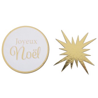 Déco à parsemer Noël scintillant 5CMS X10 -décoration de table Noël