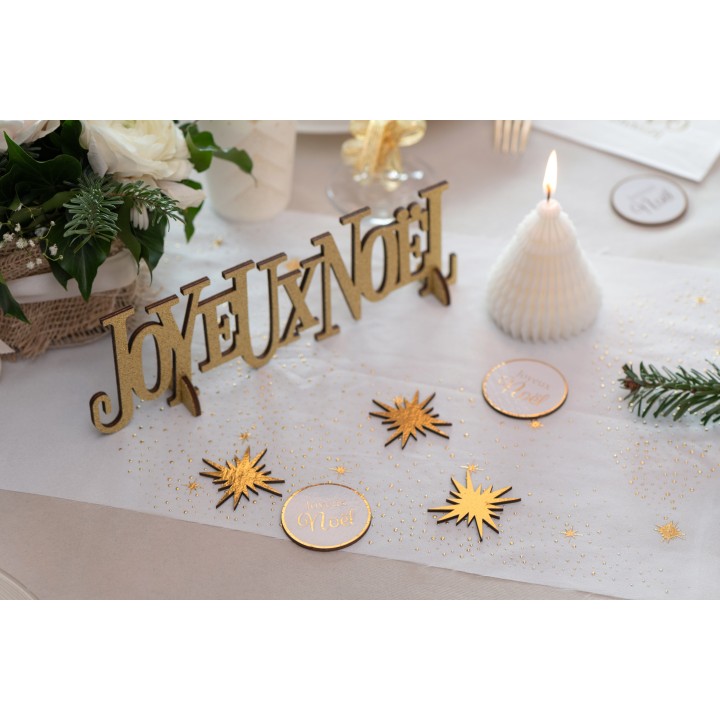Déco à parsemer Noël scintillant 5CMS X10 -décoration de table Noël