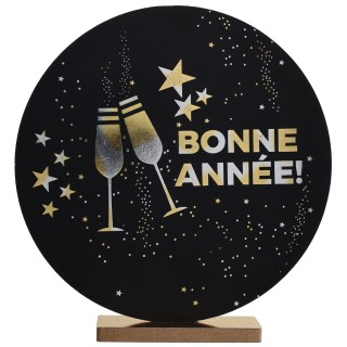 Centre de table "Bonne Année champagne 20CMS