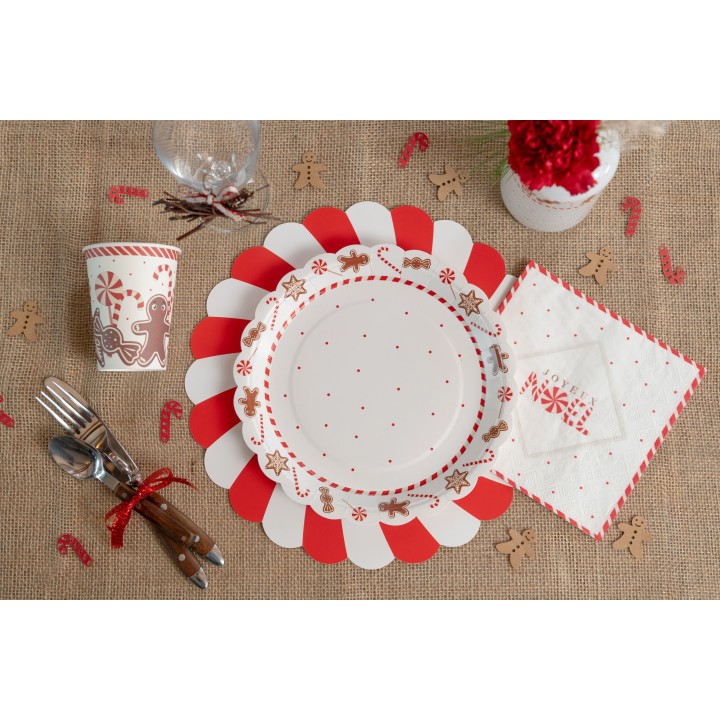 Serviettes "Joyeux Noël"  Joyeuse Gourmandise - serviettes de noël