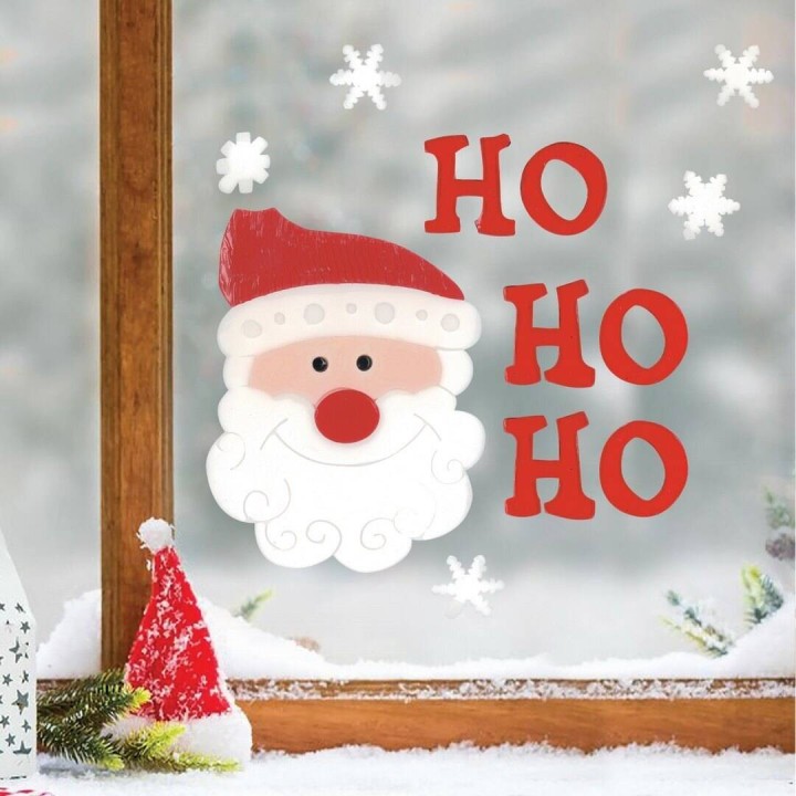 Sticker gel Noël – Accessoire déco festive