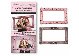 Cadre photo gonflable rose poudré