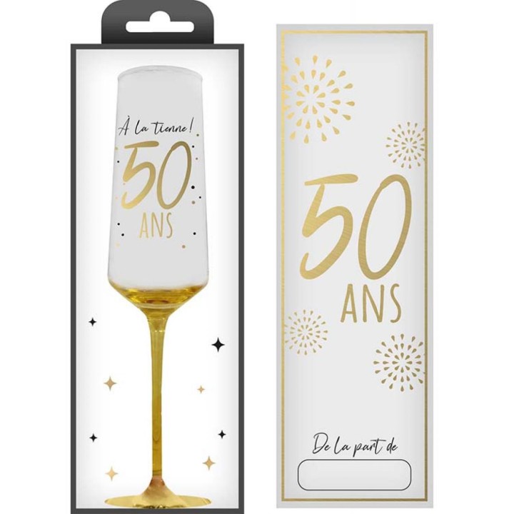 Flûte 50 ans or