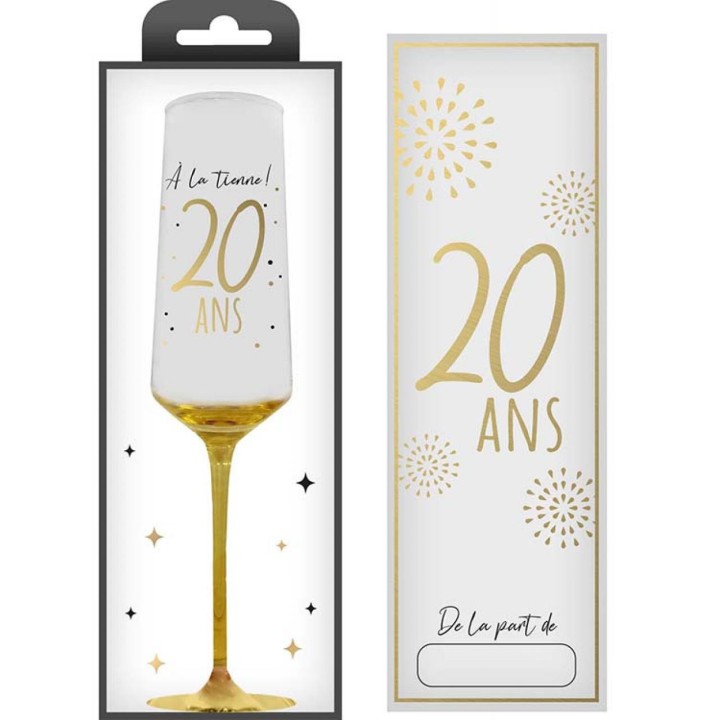 Flûte 20 ans or